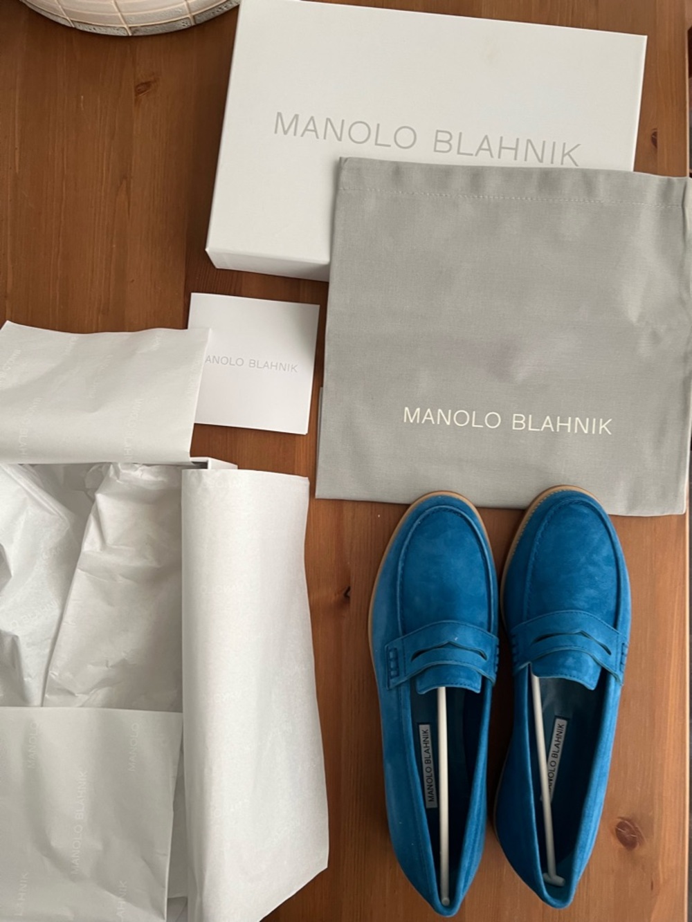 Manolo Suede Flats